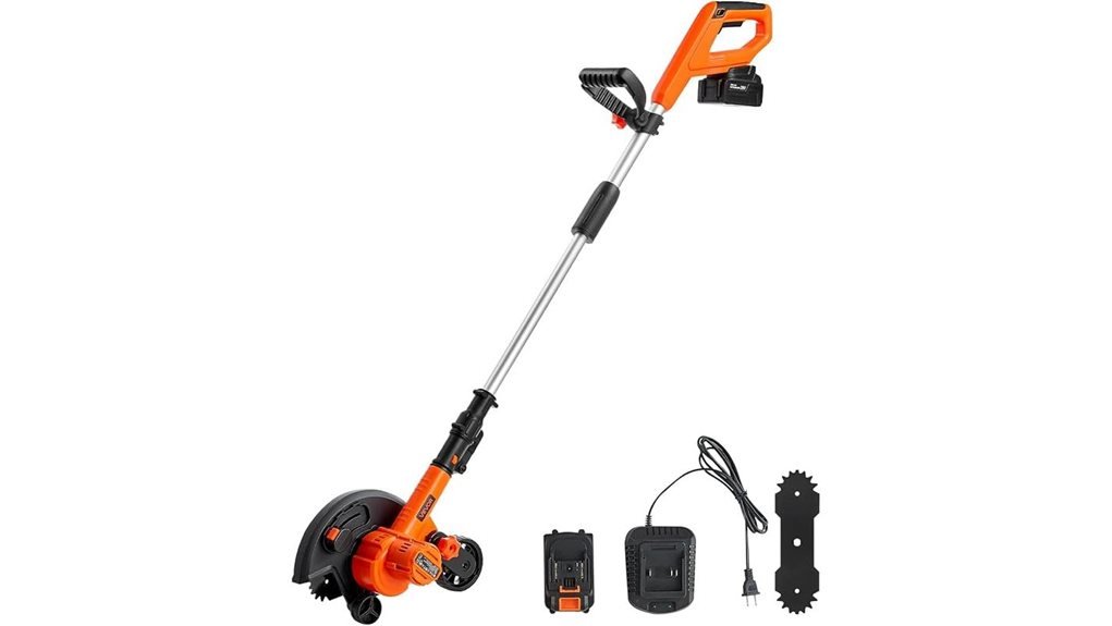 cordless lawn edger tool