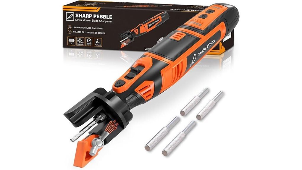 cordless lawn mower sharpener