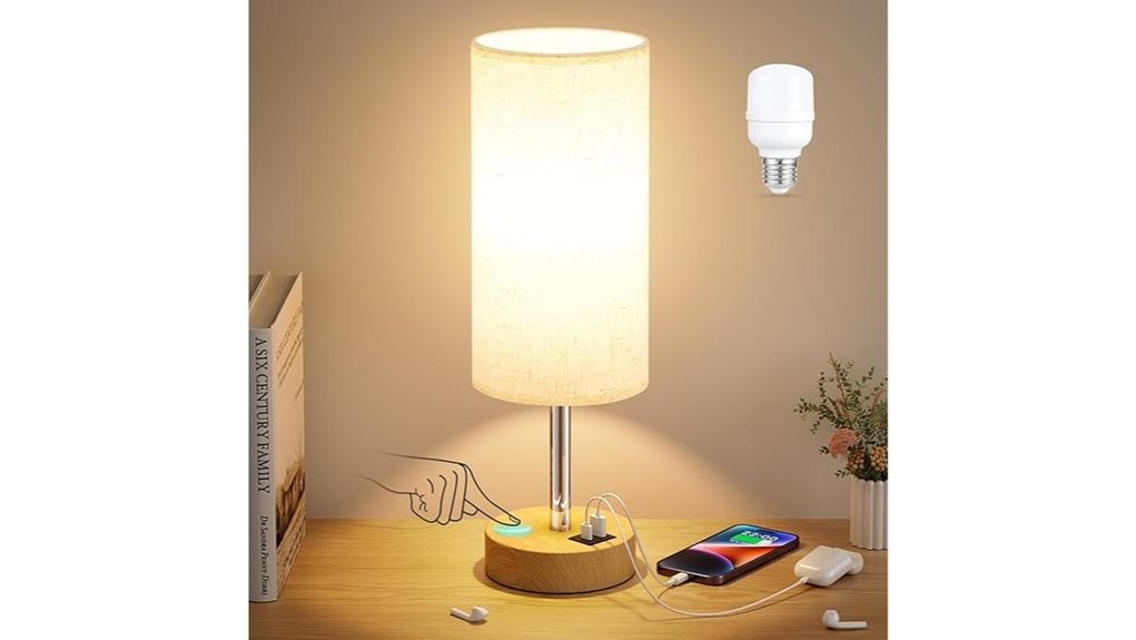 dicoool bedside lamp usb