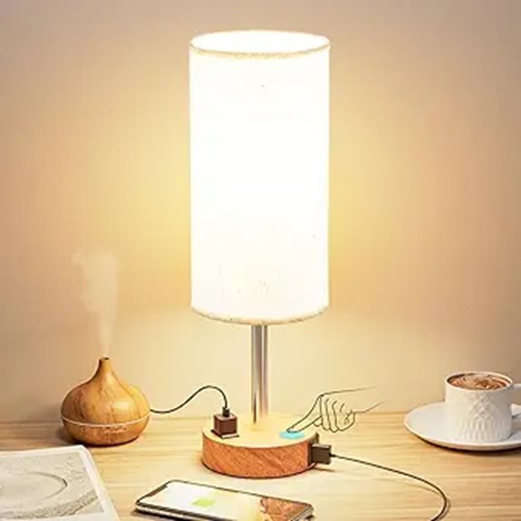 dimmable bedside table lamp
