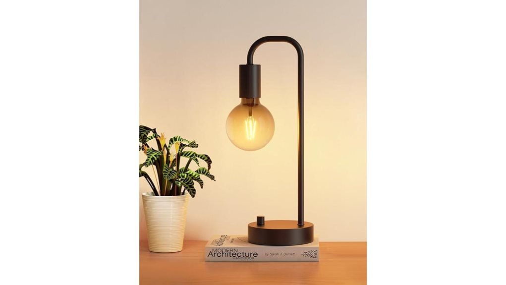 dimmable industrial bedroom lamp