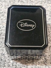 Disney Accutime Mickey Mouse Stainless Steel Watch Crystal Silhouette Quartz.NEW
