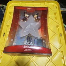 Disney Store Mickey and Minnie Merry Christmas 2008 Tree Topper Exclusive A22