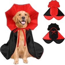 Dog Halloween Costumes, Adjustable Dogs Vampire Costume, Classic Red Back