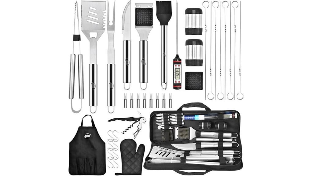 durable stainless steel grilling tools
