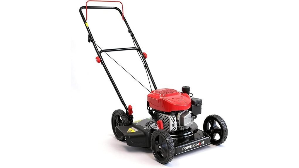gas powered lawn mower