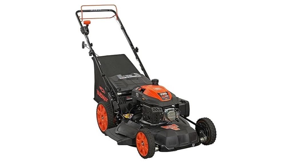 gas self propelled lawn mower