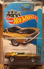 Hot Wheels 1971 Ford Mustang Mach 1 super treasure hunt 1:64 Gold Unopened Box