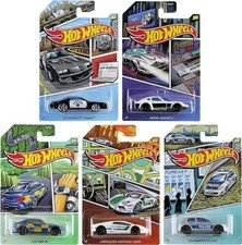 Hot Wheels 2020 Bundle Set of 5 Police Cars Chevrolet Nissan BMW Lamborghini Vol