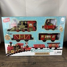Mickey Mouse Holiday Express 12 Piece Christmas Train Set w/Light & Sound Disney