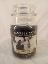 NEW Yankee Candle CHRISTMAS TREE Large Jar 22 oz Candle Holiday Rare SINGLE WICK