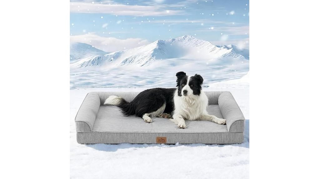 orthopedic cooling dog bed