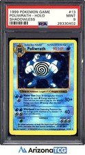 Pokemon 1999 Poliwrath 13/102 Holo Shadowless Base Set PSA 9