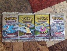 Pokémon Neo Genesis 1st Edition Booster Packs (All 4)- SEALED/UNWEIGHED