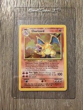 Pokémon TCG Charizard 4/102 Base Set Unlimited Holo Rare MP - Nintendo 1999 Card