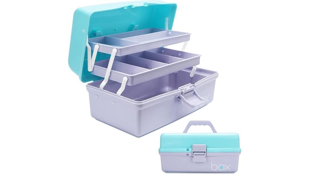portable folding craft organizer