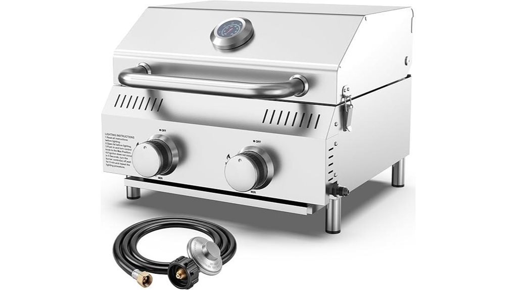portable tabletop gas grill