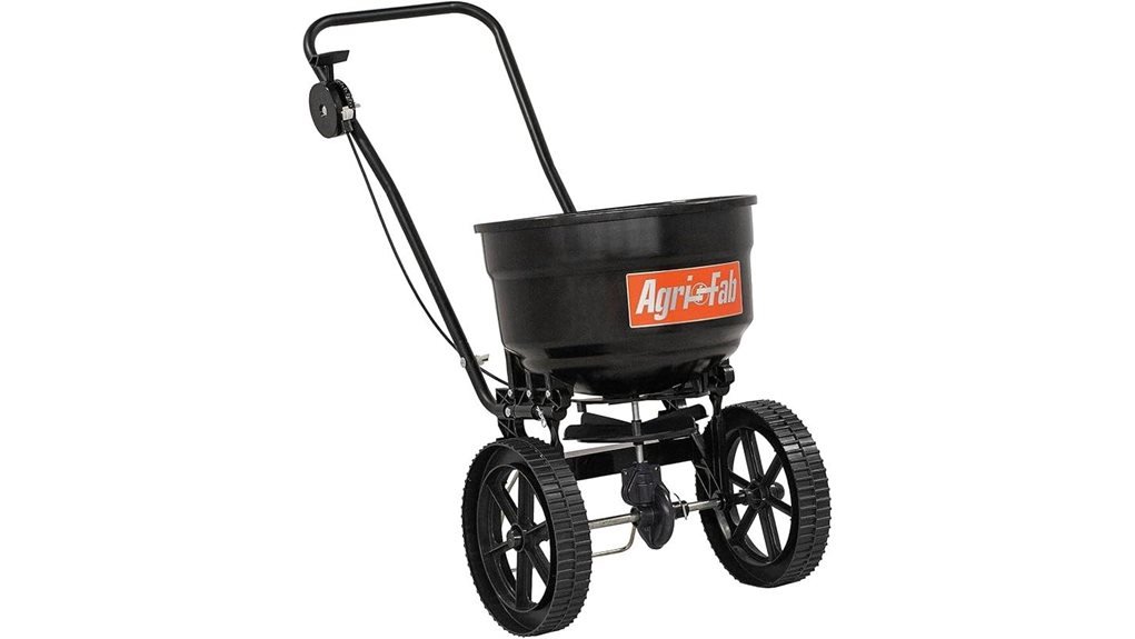 push broadcast lawn spreader
