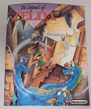 Rare 1989 Vintage Nintendo The Legend Of Zelda Folder Collectible See Pics