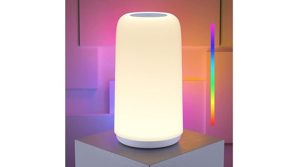 rgb dimmable bedside lamp