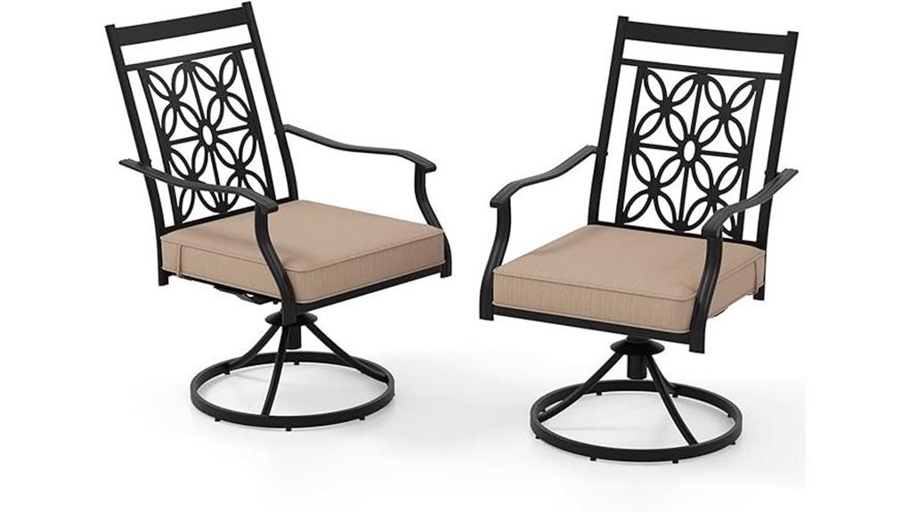 set of swivel chairs