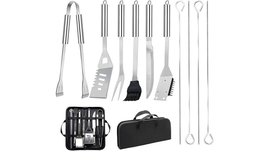 stainless steel grilling tools