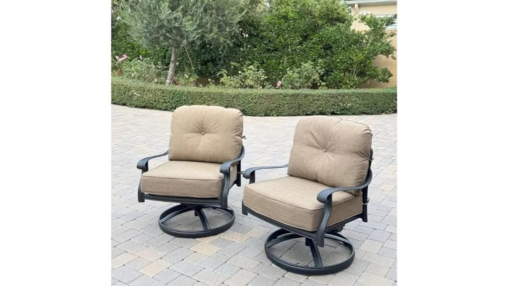 swivel rocker chair set