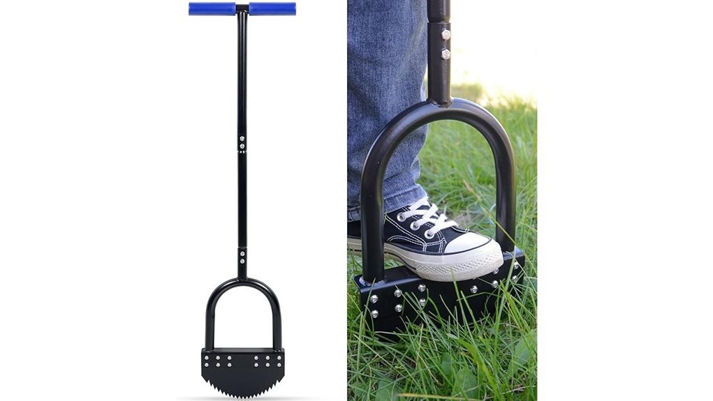 tempered steel lawn edger