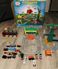 Thomas Take-N-Play Totally Tidmouth Adventures on Sodor Train Set Lot w Box READ