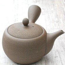 Tokoname ware Pottery Japanese Kyusu Yakishime Round Tobicanna Teapot 380ml