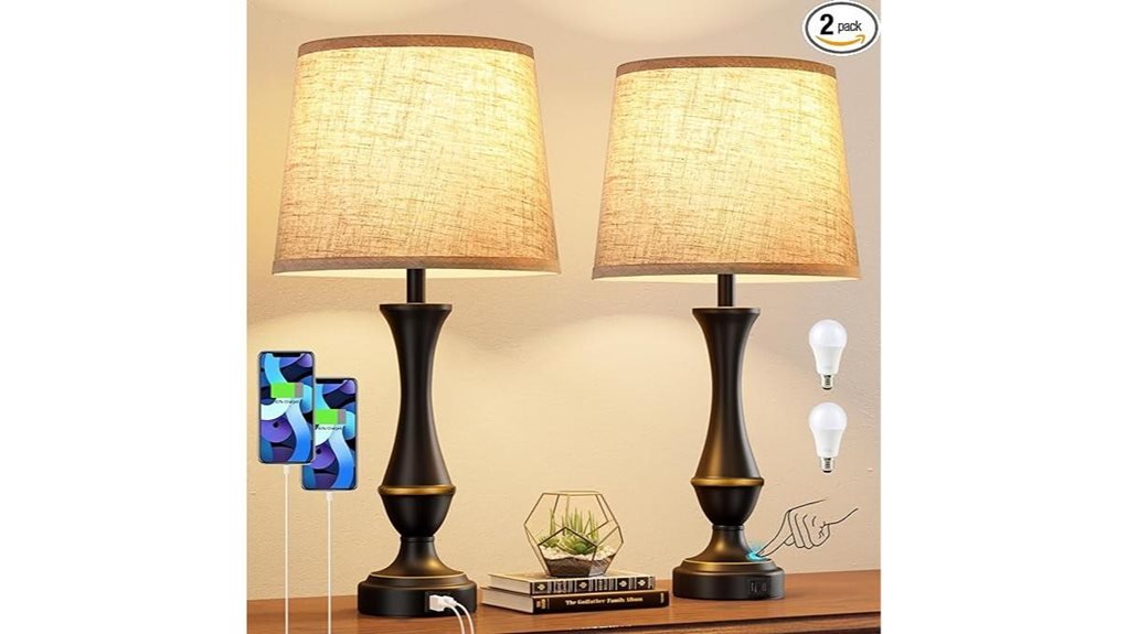touch lamps with usb