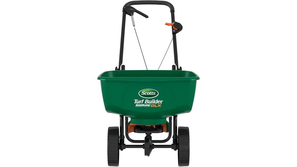 turf spreader with edgeguard