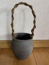 Vase Japanese Pottery of Shigaraki #413 29x9cm/11.41x3.54" Vase Vase Vase Vase