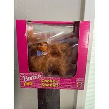 Vintage 1998 Barbie Pets Cocker Spaniel Dog NIB Mattel Puppy Comb