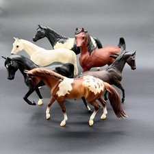 Vintage Breyer Horse Lot Of 6 Model Horses Pinto Arabian Collectible USA