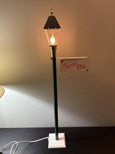 Vintage Christmas Telco Old World Electric Lamp Post Street Light 30" North Pole
