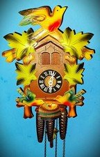 Vintage Classic SCHMECKENBECHER Musical Moving Birds Cuckoo Clock#38