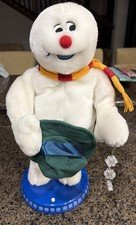 Vintage Gemmy Animated Frosty the Snowman Plush Christmas Decor Works
