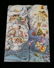 Vintage German Christmas Card Advent Calendar 1950s West Germany (BKS)