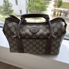 Vintage Gucci Hand Bag Brown PVC