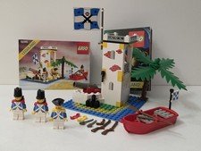 VINTAGE LEGO PIRATES 6265 SABRE ISLAND 100% PARTS COMPLETE w MANUALS EUC!