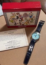 Vintage Limited Edition Donald Duck Ingersoll Watch Disney with Box Working LE