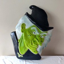 Vintage Union Products Don Featherstone Halloween Witch Head Blow Mold 1990s
