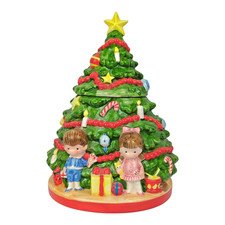 Vtg Joan Walsh Anglund Christmas Tree Cookie Jar Ceramic 1978 JWA (No Box) READ