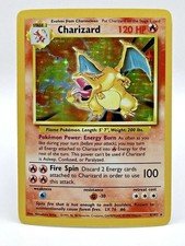 WOTC 1999 Vintage Charizard 4/102 Base Set Holo Rare Unlimited Pokemon Card LP