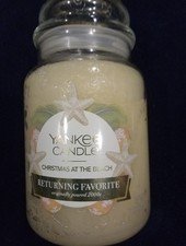 Yankee Candle Christmas at Beach Jar 22ozTropical White Open Unused Free Ship