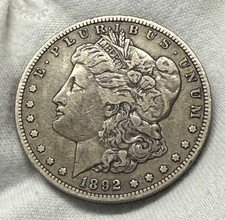 1892-S Morgan Silver Dollar Choice Key Date! Beautiful Coin!