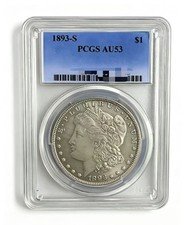 1893-S Morgan Silver Dollar Vintage Collectible Coin