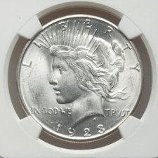 1923 S Peace US Silver Dollar - 90% Silver Coin