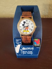 1981 Lorus Disney Mickey Mouse Watch Water Resistant New Needs Battery